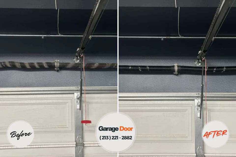 Before and after: garage door repair Coal Run Village, KY